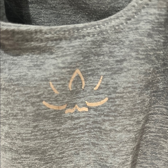Beyond Yoga Spacedye Slim Racerback Cropped Tank in Washed Denim - Picture 4 of 9